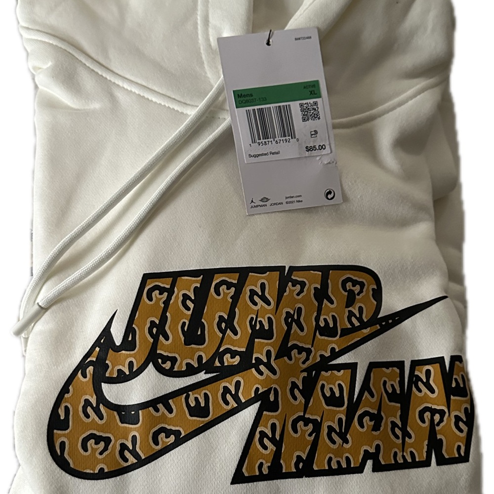Jordan White and Gold Hoodie